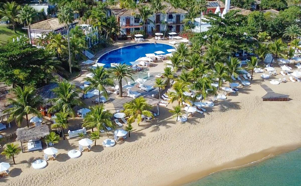 Dpny Beach Hotel & Spa Ilhabela Bagian luar foto Aerial view of the beach at the hotel